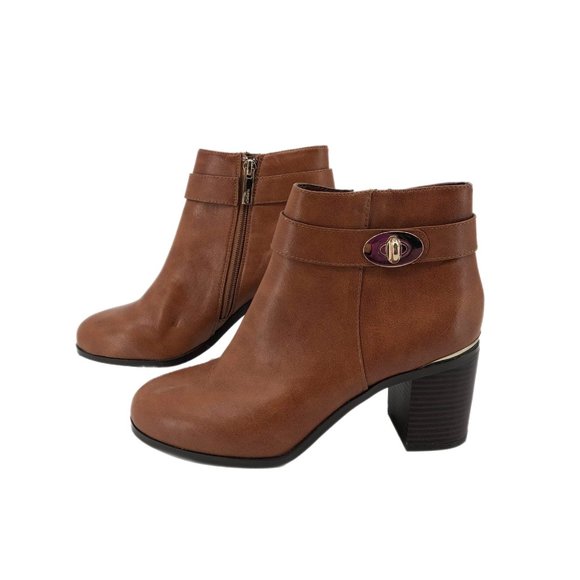 Topshop Brown Leather Ankle Boots & Booties | Size 39EU - Picture 2 of 3
